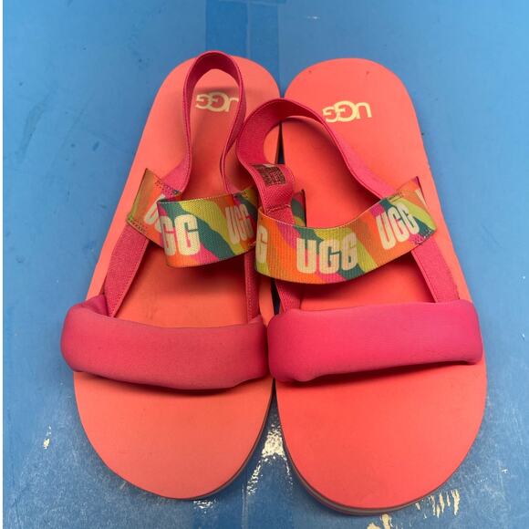 UGG Sandals Zuma Sling Slingback Pink Casual Comfort Open Toe Size 7 - Picture 6 of 10